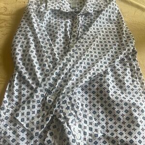Ariat Woman's Geometric Blue and White Shirt